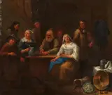 Gillis van Tilborgh the Younger, Peasant Tavern, Oil on canvas, mounted on panel