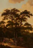 Village Landscape with Figures by Roelof Jansz van Vries, Oil on panel, offered Mar 2020