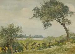 Max Clarenbach, May Morning, Oil on canvas