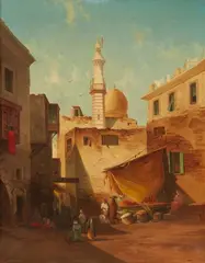 Georg Geyer, View of Cairo, Oil on canvas