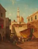 Georg Geyer, View of Cairo, Oil on canvas