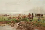 Hugo Mühlig, Shepherd and Hunters Conversing