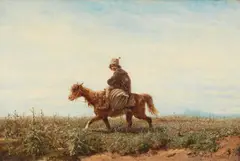 Vlachian Horseman by Adolf Schreyer, Oil on canvas, offered Mar 2020