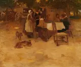 Wilhelm Schreuer, Resting by the Tavern