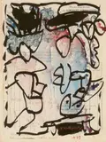 Pierre Alechinsky, Untitled, 1978, Mixed media on paper