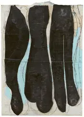 Jean-Charles Blais, Untitled, 1995, Mixed media, collaged on a layer of several posters. Approx