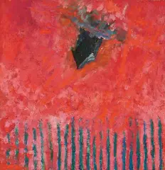 Pier Paolo Calzolari, Untitled, Acrylic on jute on wood