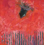 Pier Paolo Calzolari, Untitled, Acrylic on jute on wood