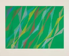 Piero Dorazio, La Ribambelle des Gobelins, 1992, 5 colour silkscreens on card