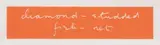 Ian Hamilton Finlay, Diamond-Studded Fish-Net. Parheliacal Marble. Blue Water's Bark. Poverty pitted with larks, 1991/1992, 4 works: each colour silkscreen on card. From