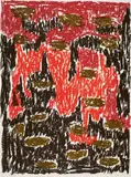 Günther Förg, Untitled, 1994, Colour lithograph on card