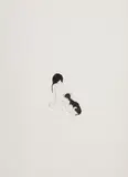 Rachel Goodyear, Girl and Dog, 2008, Pencil and coloured pencil on paper