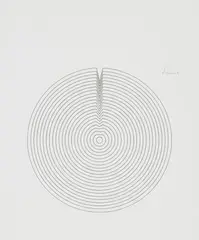 Erwin Heerich, Untitled, Ballpoint pen on card