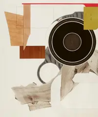 Stefan Hirsig, Untitled (entertainmentchair II), 2001, Mixed media, collaged on card