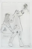 Jörg Immendorff, Vaterland, 1992, Pencil on paper