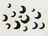 C. O. Paeffgen, Untitled, 1994, Silkscreen on card