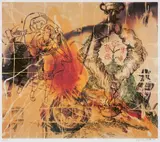 Affenschaukel by Sigmar Polke, 1995, Colour offset print on card, sold Dec 2019