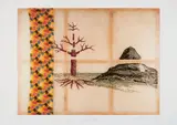 Die drei Lügen der Malerei by Sigmar Polke, 1995, Colour offset print on card, sold Dec 2019