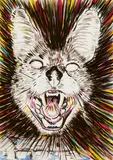 Cornelius Quabeck, Hellfire Cat, 2006, Gouache on card