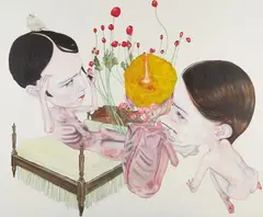 Léopold Rabus, Untitled, 2005, Mixed media on canvas