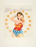 Mel Ramos, Wonder Woman, 1979, Colour lithograph on card