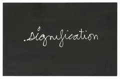 Ben Vautier, signification, 1970, Acrylic on wood