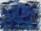 Emil Schumacher, G-20/1984, 1984, Mixed media on card