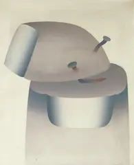 Bauteile 6 by Lambert Maria Wintersberger, 1969, Synthetic resin on canvas, sold Nov 2019