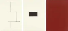 Mappe zur Wandmalerei Hamburger Kunstverein by Blinky Palermo, 1973, Originale Mappe mit 2 Lithografien, 1 Serigrafie, jeweils auf Bütten, offered Nov 2019