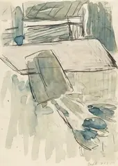 Untitled by Georg Baselitz, 1981, Ink and pencil on paper, sold Nov 2019