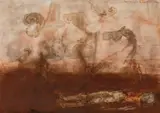 Walter Pichler, Untitled, 1975, Mixed media on paper