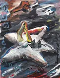 Jörg Immendorff, Untitled (Quadriga)