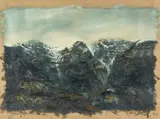 Ralph Fleck, Alpenstück III, 1980, Oil on canvas
