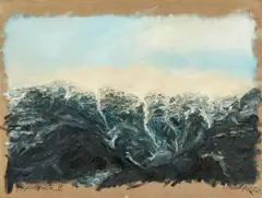 Alpenstück II by Ralph Fleck, 1980, Oil on canvas, sold Nov 2019