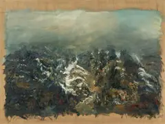 Alpenstück IV by Ralph Fleck, 1980, Oil on canvas, sold Nov 2019