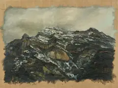 Alpenstück V by Ralph Fleck, 1980, Oil on canvas, sold Nov 2019