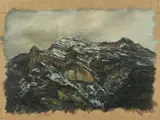 Ralph Fleck, Alpenstück V, 1980, Oil on canvas