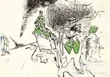 Neo Rauch, Untitled, 2007, Mixed media on card