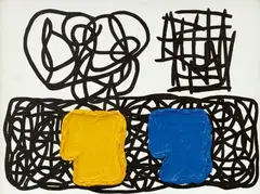 A Sum and its Parts by Jonathan Lasker, 2008, Oil on canvas board, offered Nov 2019