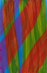 Untitled by Katharina Grosse, 2003, Acrylic on card, sold Nov 2019