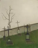 Herbert Böttger, Trüber Tag, Circa 1929, Oil on canvas, lined