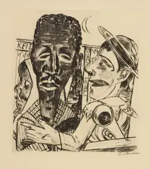 Der Neger by Max Beckmann, 1922, Etching on ivory-coloured Japan paper, sold Nov 2019