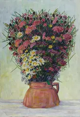 Philipp Bauknecht, Feldblumenstrauss, Before 1916, Oil on canvas