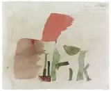 Ronco 18 April 59 by Julius Heinrich Bissier, 1959, Watercolour on laid paper, sold Nov 2019