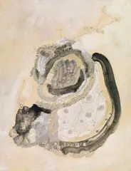 Carl Buchheister, Komposition P 32/51 (Kafka Komposition Nr. 2), 1951, Mixed media on paper