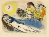 Bonjour sur Paris by Marc Chagall, 1952, Colour lithograph on wove paper with watermark "Arches", sold Nov 2019