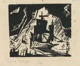 Lyonel Feininger, The Departure (Die Ausfahrt), 1919, Woodcut on fine Japan