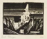 Lyonel Feininger, Benz 2, 1919, Woodcut on Japan laid paper