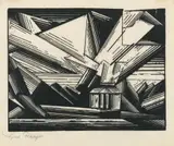 Lyonel Feininger, Villa on the Shore 4 (Villa am Strand 4)