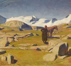 Hochalm by Erich Erler, 1920s/1930s, Oil on canvas, sold Nov 2019